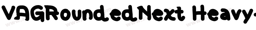 VAGRoundedNext Heavy字体转换